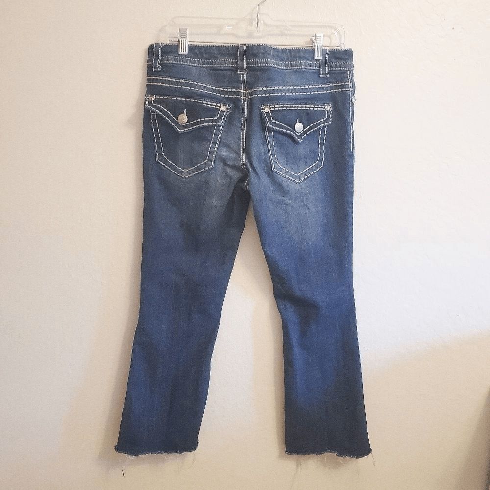 PAISLEY SKY Boot Cut Raw Hem Jean's Size 10